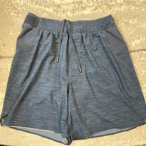 lululemon athletica Other - Lululemon Surge Lined Short 6" Heathered Navy Blue Mens XS Running Athletic Gym